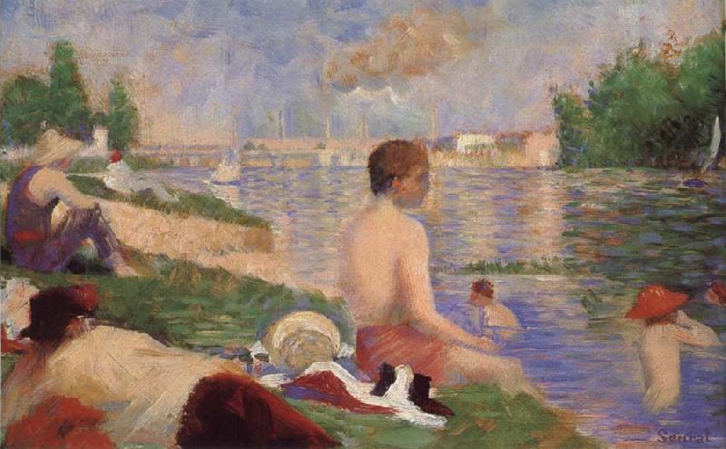 Georges Seurat Bathers Germany oil painting art